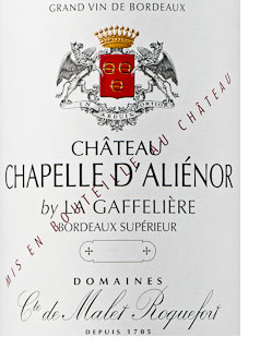 2018 Chapelle d'Alienor Bordeaux Superieur