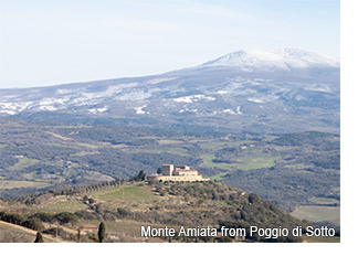 Monte Amiata from Poggio di Sotto