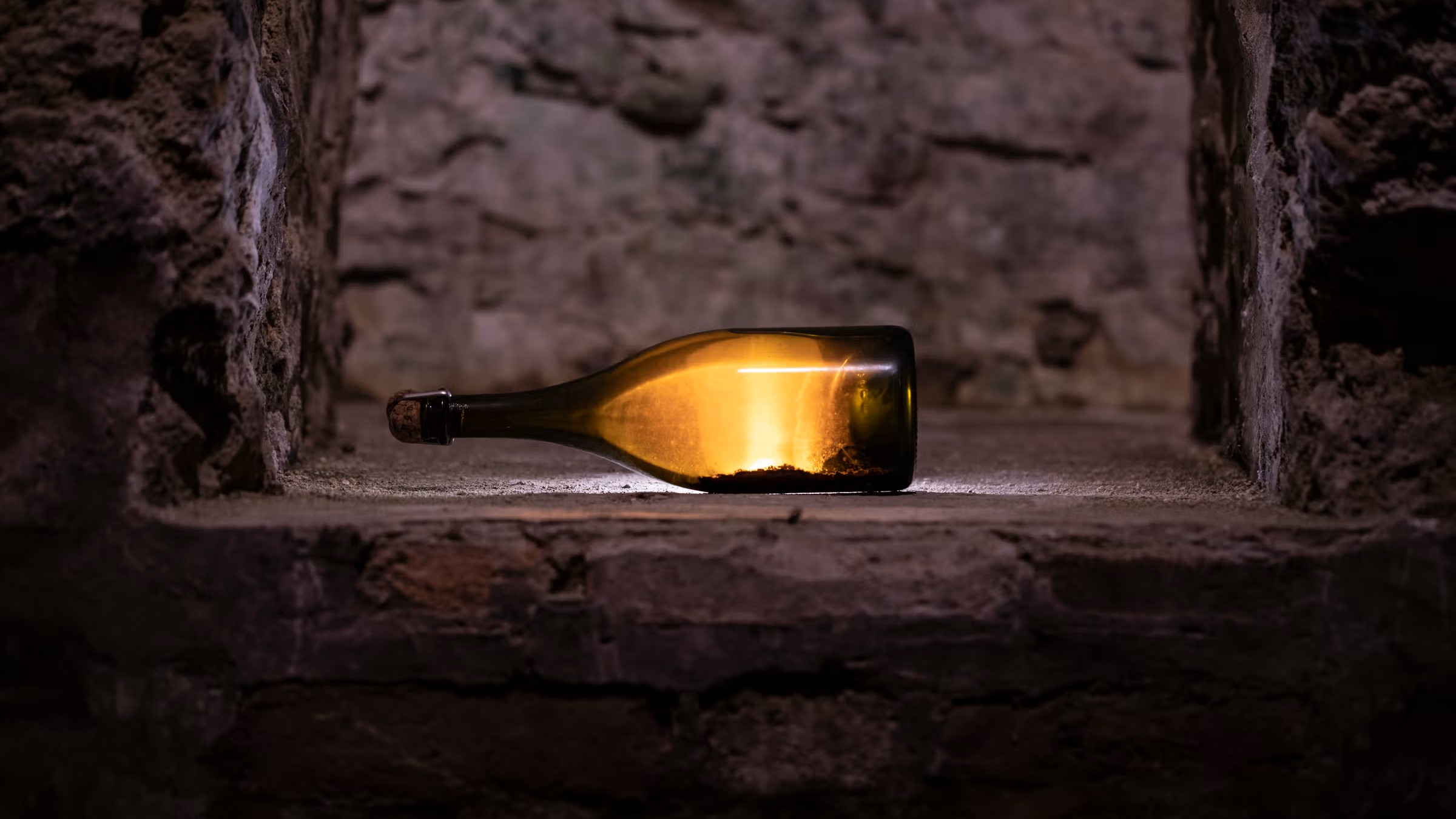 Dom Perignon in the cellar