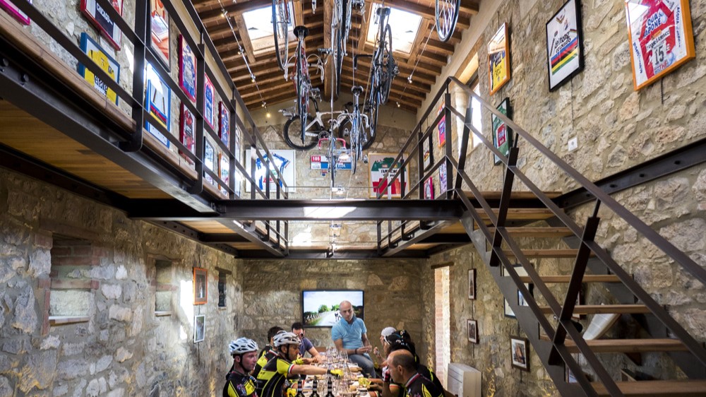 Bicycles in the tasting room