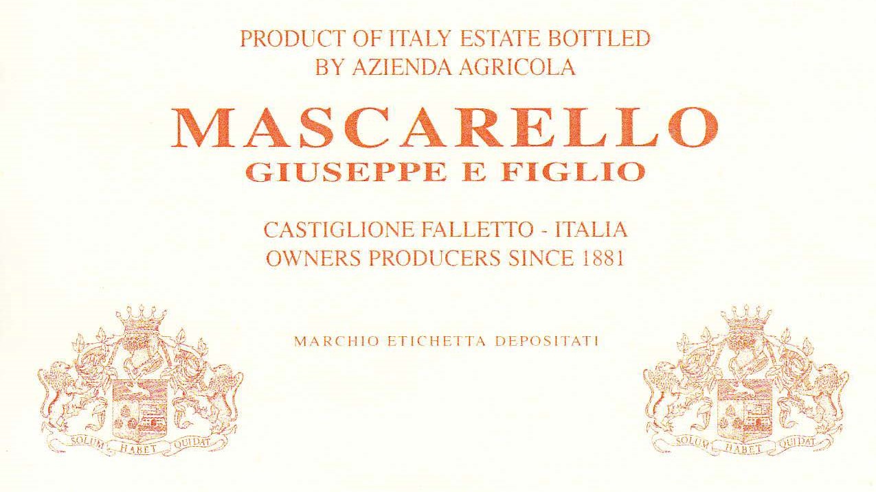 Giuseppe Mascarello label