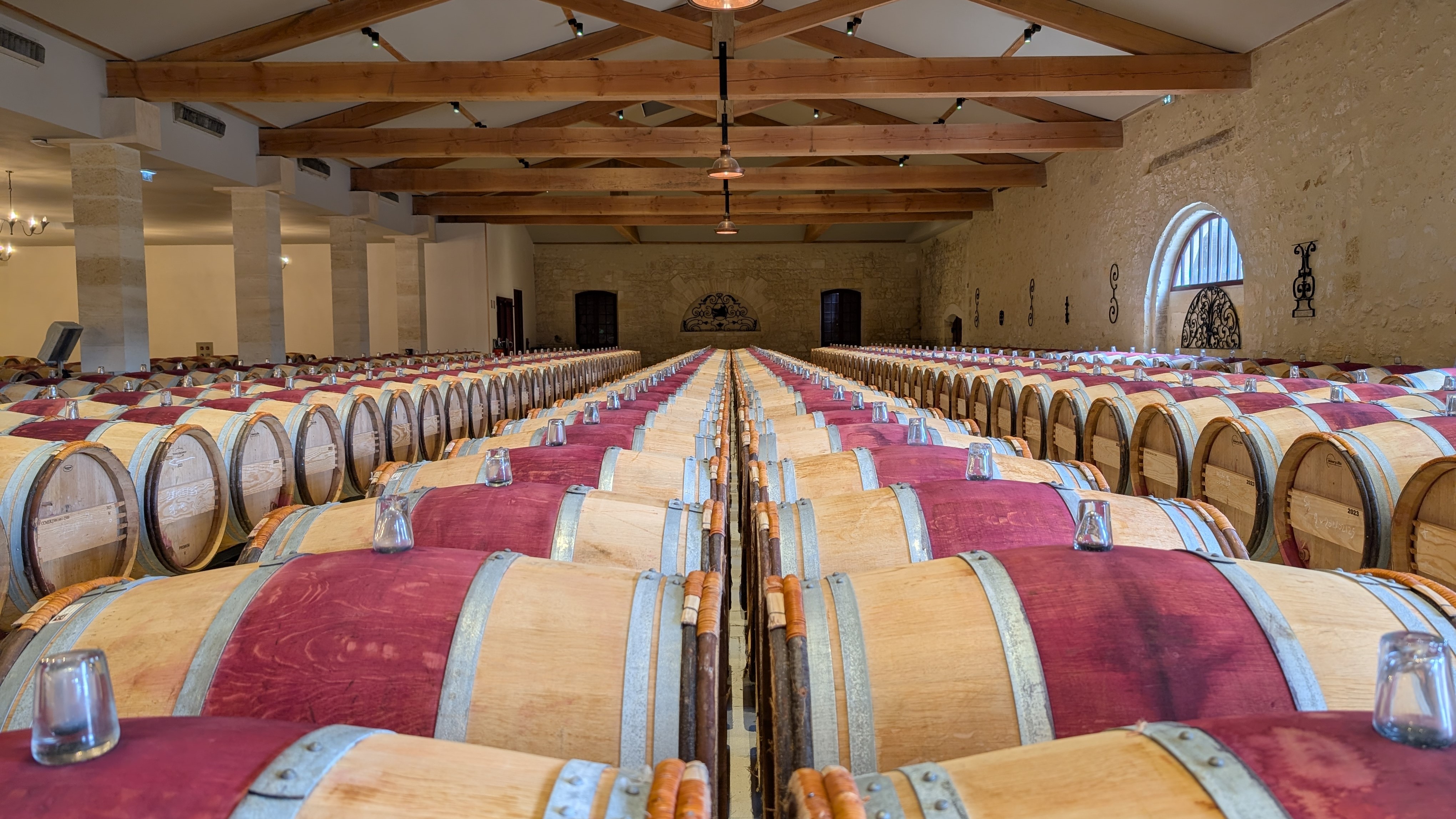 Barrel cellar at Leoville Barton Barrel cellar at Leoville Barton
