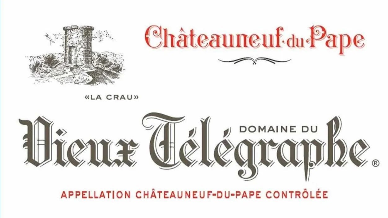 Vieux Telegraphe label Vieux Telegraphe label