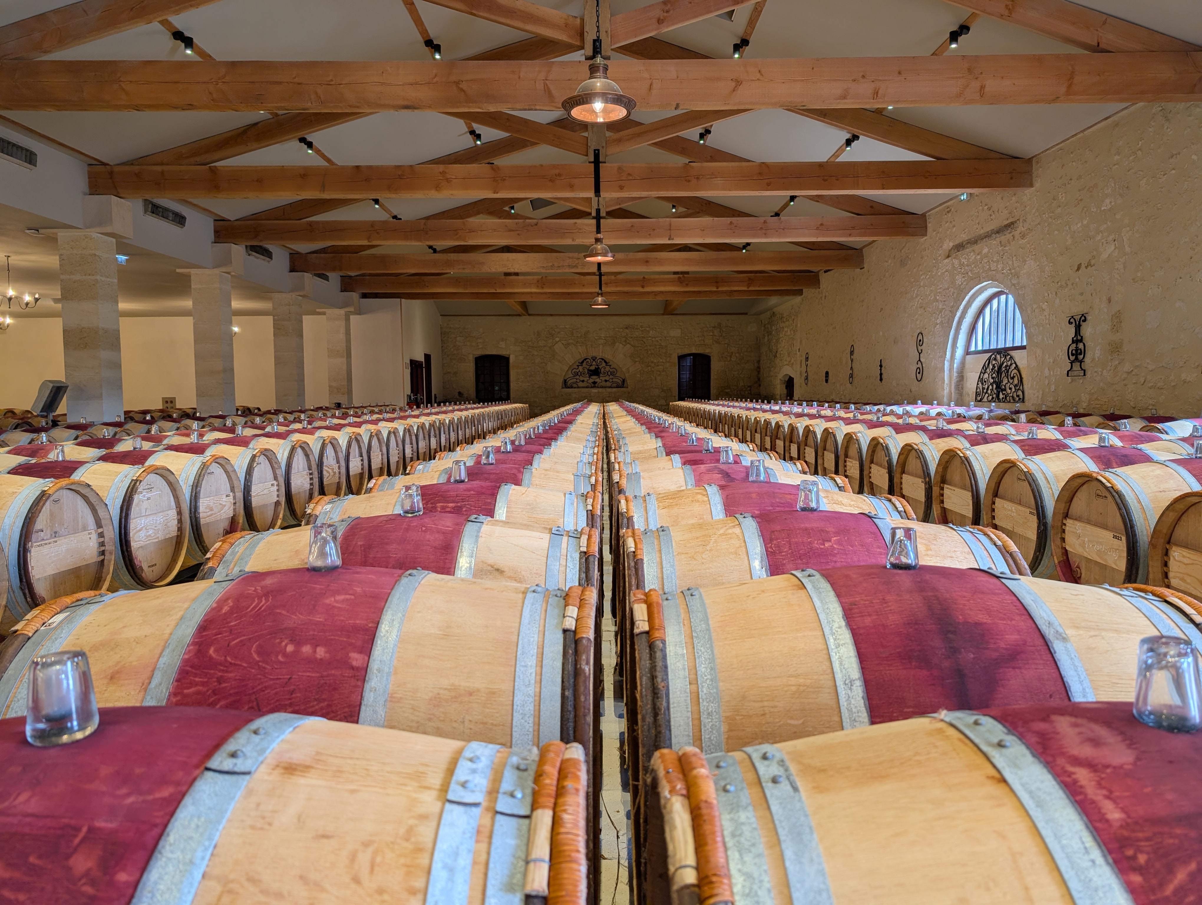 Barrel cellar at Leoville Barton
