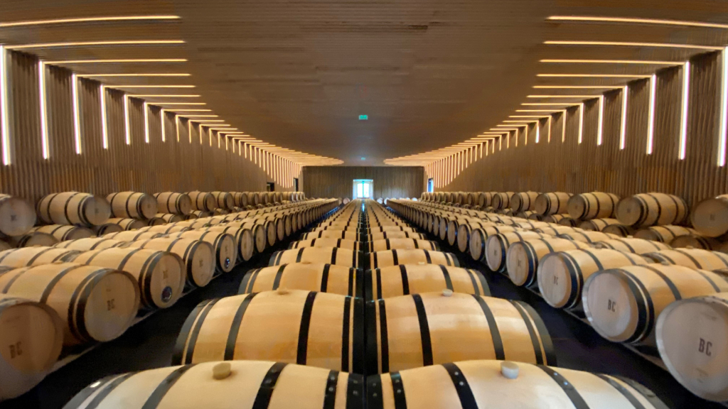 Brane-Cantenac barrel cellar