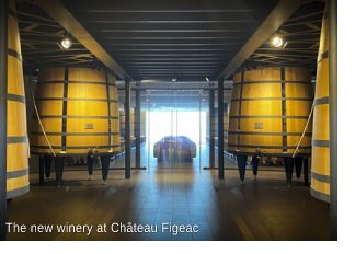 The new winery at Chateau Figeac