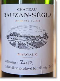 2012 Rauzan-Segla barrel sample