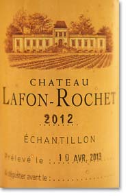 2012 Lafon-Rochet barrel sample
