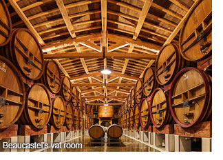 Beaucastel's vat room