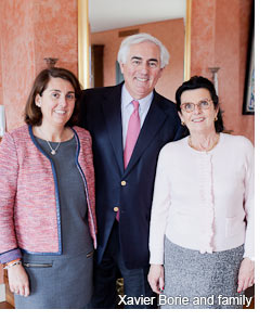 Xavier Borie and family of Grand-Puy-Lacoste