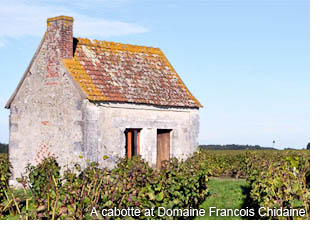 A cabotte at Domaine Francois Chidaine