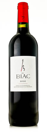 2010 B de Biac (Cadillac Cotes de Bordeaux)