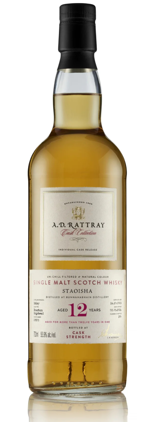 Staoisha, AD Rattray 12 yo 55.9% Islay