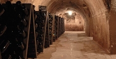Pupitres in the cellars of Pol Roger