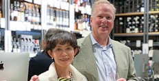 Akiko and Ken Freeman at Uncorked
