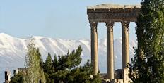 The temple of Jupiter in Baalbek, Bekaa Valley, Lebannon