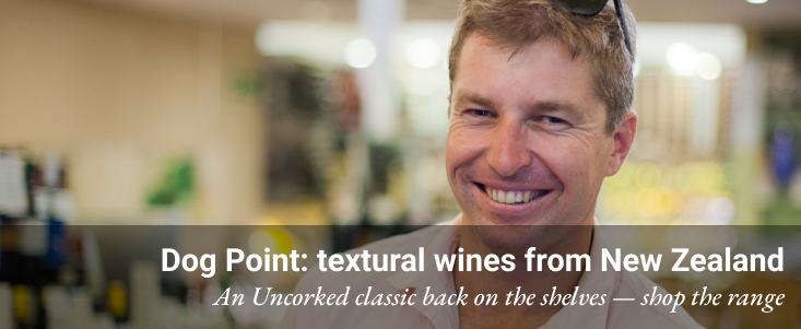 Matt Sutherland of Dog Point, with the caption: textural wines from New Zealand