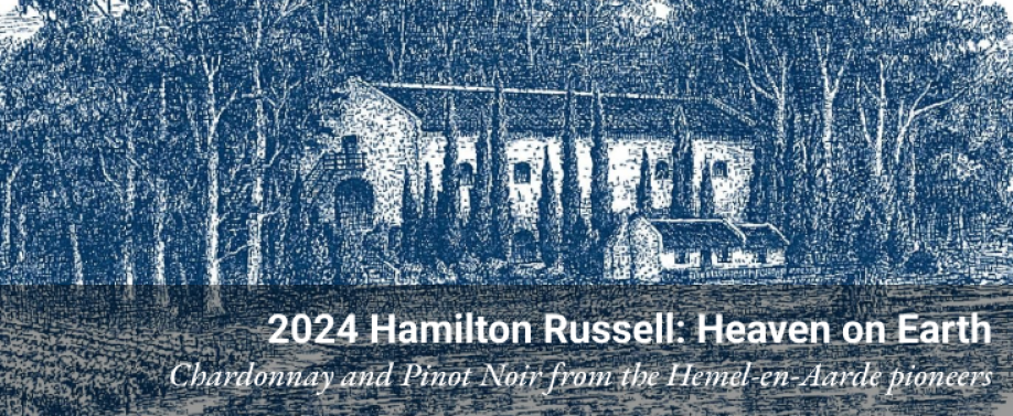 Hamilton Russell label art in closeup