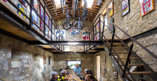 Bicycles in the tasting room