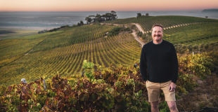 Lukas van Loggerenberg in the vineyards